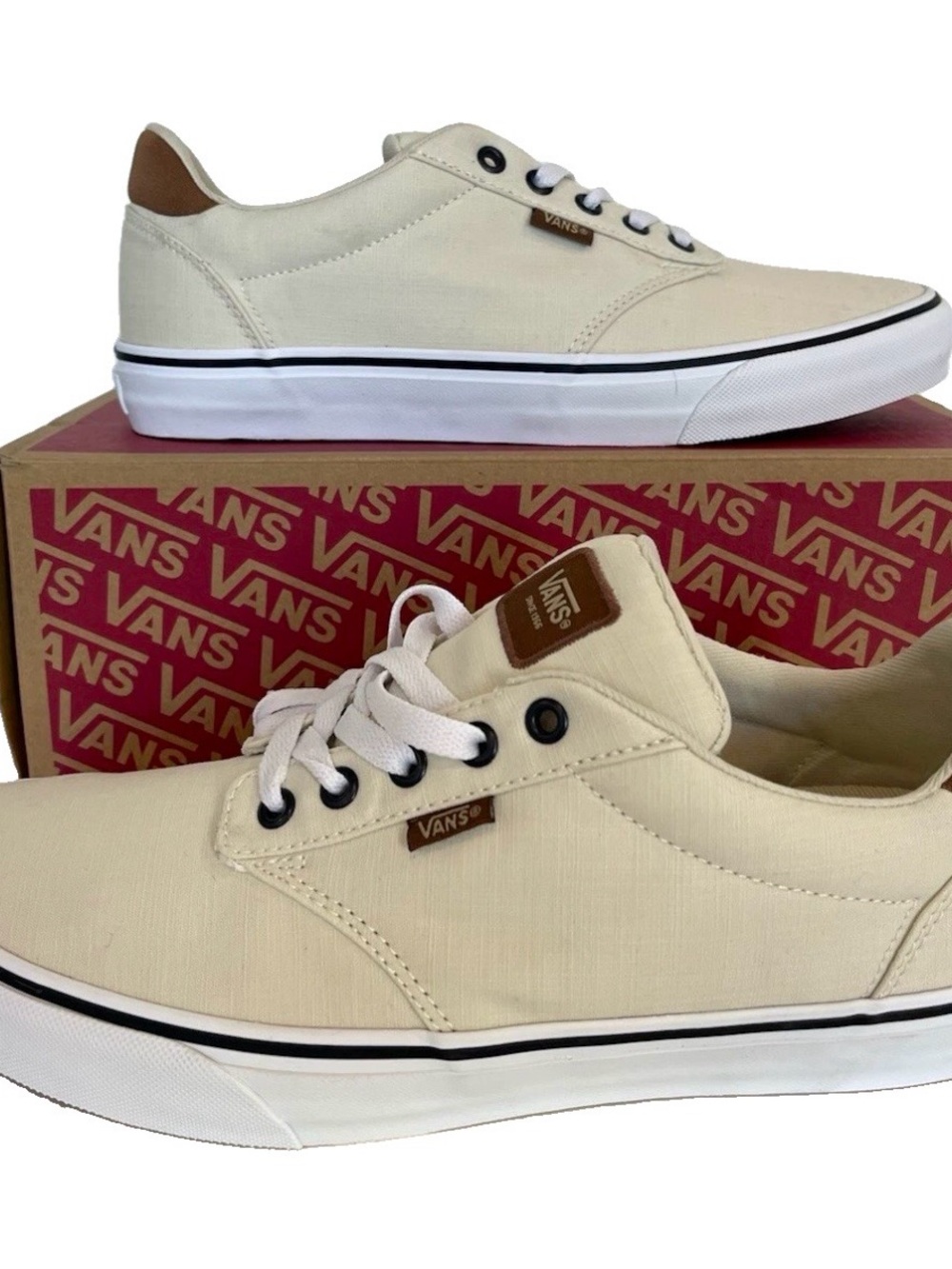 Vans Atwood Deluxe Turtledove Beige Men size 10.5 style VN000CNYDJR NIB